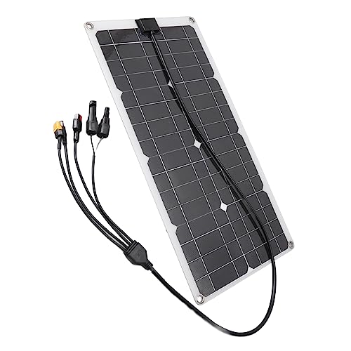 Okuyonic Solarmodul, breite Kompatibilität, hocheffiziente, wasserdichte Solar-Ladeplatine, 18 V Ausgang, 100 W, XT60 Gleichstrom, Anderson-Stecker für Telefon von Okuyonic