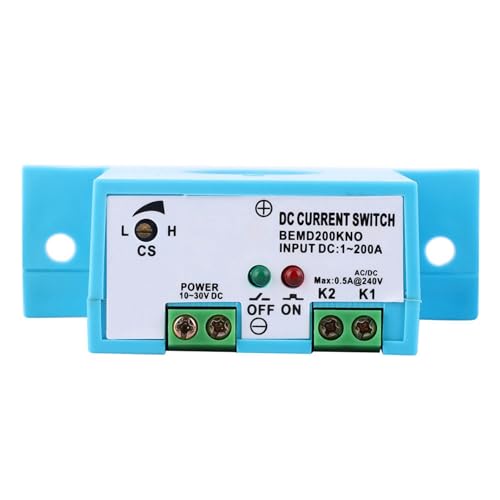 Stromerfassungsschalter, 1~200A DC 10~30V Schließer-Erfassungsschalter Einfache Überwachung zur Leistungsüberwachung(Normalerweise geöffnet) von Okuyonic