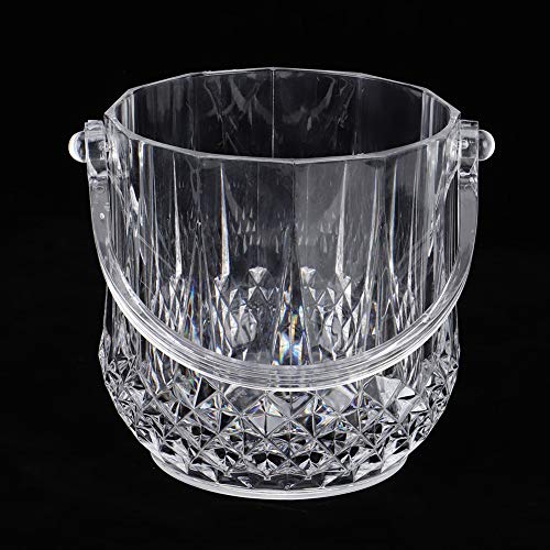 mit Griff Eisbehälter Champagner Eimer für Party für Bankett(Diamond ice bucket transparent, 12) von Okuyonic