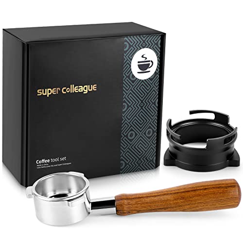 Okydoky Geschenkbox-Kaffee Dosierring, 54mm Bodenloser Siebträger Kompatibel für Breville 8er-Serie Anderer Modelle, 2-Cup Korb Filter(SB+HF-B).DE von Okydoky