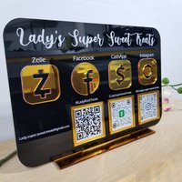 4 Icons Qr Code | Multi Qr-Code-Zeichen Sign Business Social Media Instagram Facebook Logo Qr von OlahCrafts