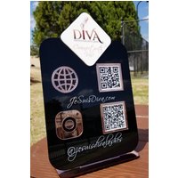 Geschäftslogo Mit Qr-Code-Zeichen | Qr Code Schild von OlahCrafts
