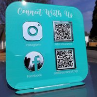 Pop Up Shop Schild | Multi-Qr-Code Qr-Code-Zeichen Instagram Facebook Social Media Zeichen Salon Schönheit Friseure Pop Up Shop Schild | Multi-Qr-Code Qr-Code-Zeichen Instagram Facebook Social Media Zeichen Salon Schönheit Friseure von OlahCrafts