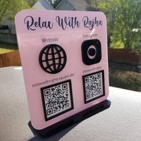 Qr-Code-Zeichen | Geschäft Scan To Pay Zahlungsmittel-Zeichen Facebook Zeichen Instagram Venmo Cashapp Spitze Sign von OlahCrafts