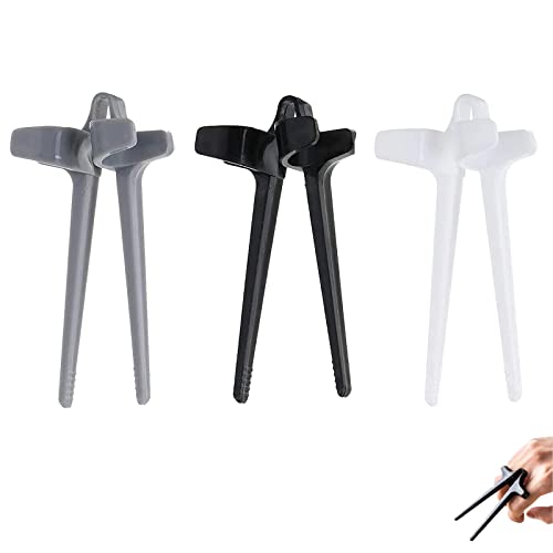 Olakin Fingerstäbchen für Gamer [3 Stück], Hand-Free Snack Finger Chopsticks, Finger-EssstäBchen, Gamer-Kunststoff-Snack-lebensmittelzangenklemmen Faule Hilfsstäbchen von Olakin