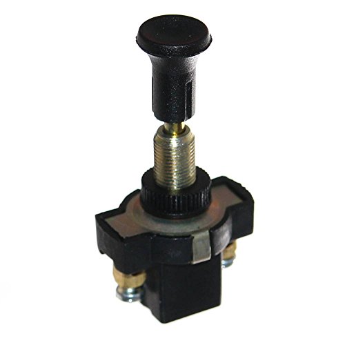 1x Einbau Zugschalter 6-32V Schalter für 8mm Loch Neu 2-polig Schraubklemmen 16A 12V Old-Harvest von Old-Harvest