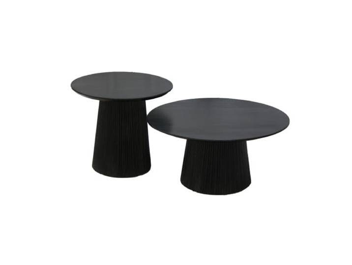 Couchtisch Rome Schwarz 2er Set Couchtisch Rome Schwarz 2er Set von Old Inn