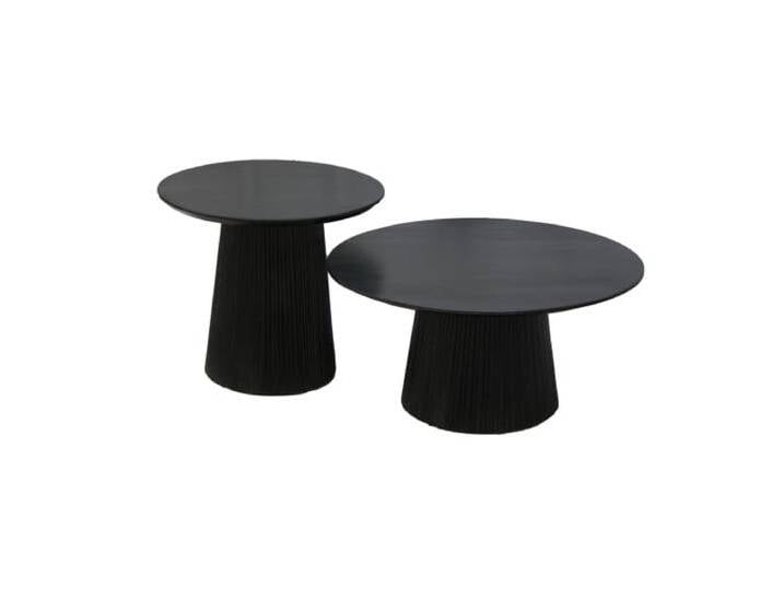 Couchtisch Rome Schwarz 2er Set Couchtisch Rome Schwarz 2er Set von Old Inn