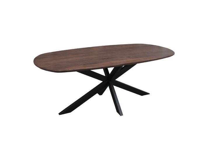 Esstisch Mango Nussbaum Dänisch Oval 240x110 cm mit Spin Bein Esstisch Mango Nussbaum Dänisch Oval 240x110 cm mit Spin Bein von Old Inn