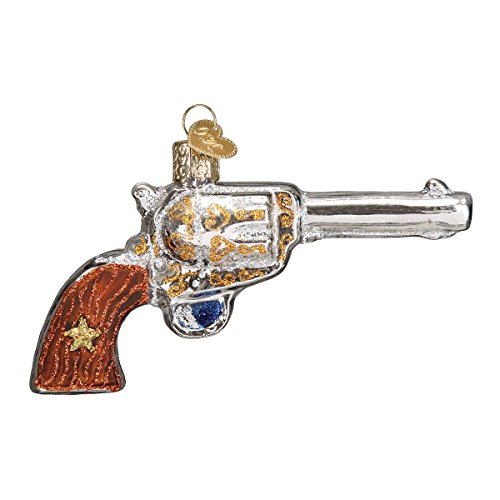 Old World Christmas Ornamente: Gun Collection Glas geblasene Ornamente für Weihnachtsbaum, Western Revolver von Old World Christmas