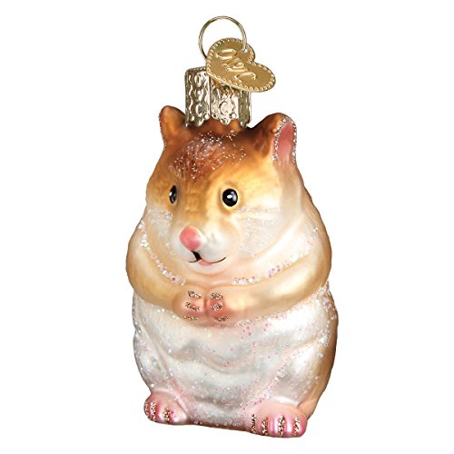 Old World Christmas Animal Collection Glasornamente für Weihnachtsbaum, Hamster von Old World Christmas