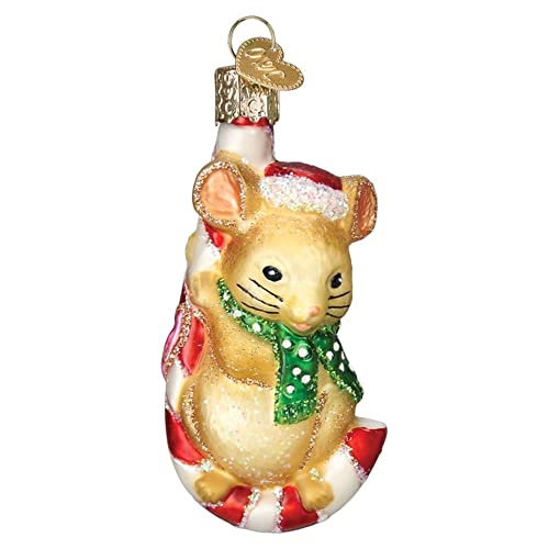 Old World Christmas Christbaumschmuck aus Glas mit Maus von Old World Christmas