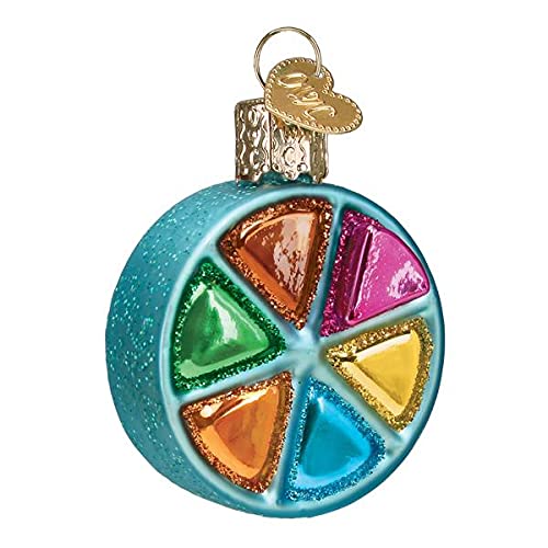Old-World Christmas Glasgeblasenes Ornament mit S-Haken und Geschenk-Box, Fun & Games Collection (Trivial Pursuit, 44175) von Old-World Christmas