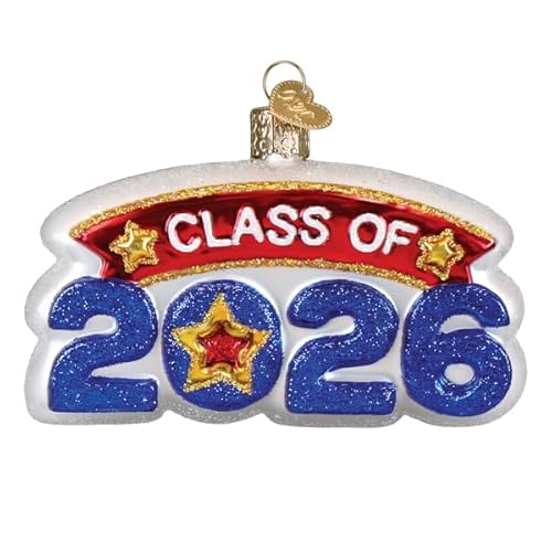 Old World Christmas Glasornament zum Aufhängen, Klasse 2026 von Old World Christmas