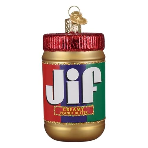 Old World Christmas Jif Erdnussbutter-Hängeornament aus Glas von Old World Christmas