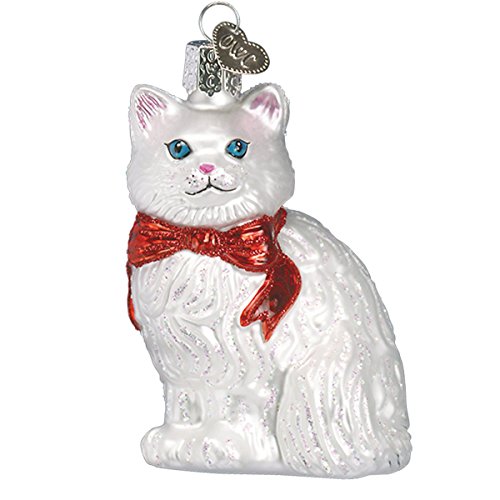 Old World Christmas Katzenliebhaber-Kollektion Glasornamente für Weihnachtsbaum, Prinzessin, Kitty von Old World Christmas