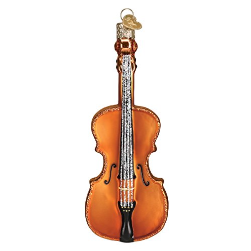 Old World Christmas Musikinstrumente Glas geblasene Ornamente für Weihnachtsbaum Cello, 5x5 von Old World Christmas