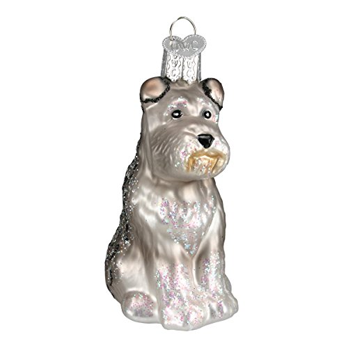 Old World Christmas Ornaments Grauer Schnauzer, Glasgeblasen, Ornamente für den Weihnachtsbaum von Old World Christmas