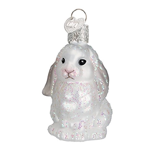 Old World Christmas Ornaments White Baby Bunny Glasornament f?r Weihnachtsbaum, mehrfarbig von Old World Christmas