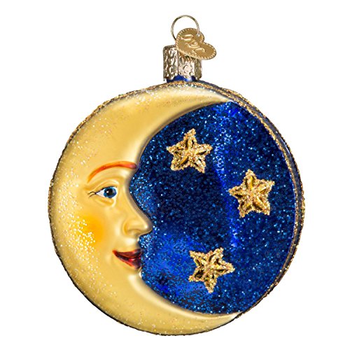 Old World Christmas Ornamente: Outer Space Gifts Glass Blown Ornaments for Christmas Tree, Man on The Moon von Old World Christmas
