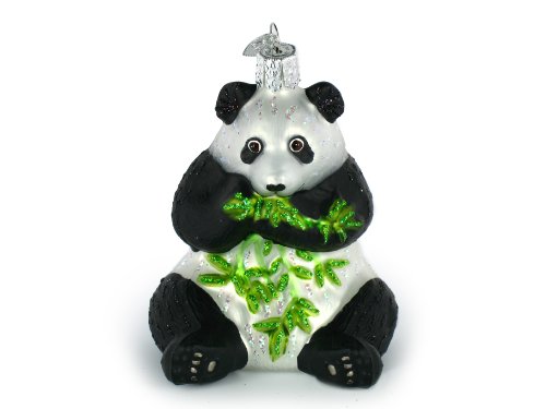 Old World Christmas Panda-Glasornamente für den Weihnachtsbaum. von Old World Christmas