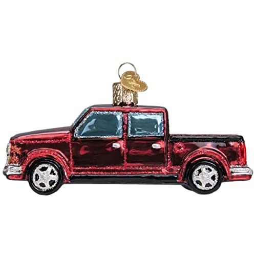Old World Christmas Pickup Truck Glasgeblasener Weihnachtsbaum von Old World Christmas