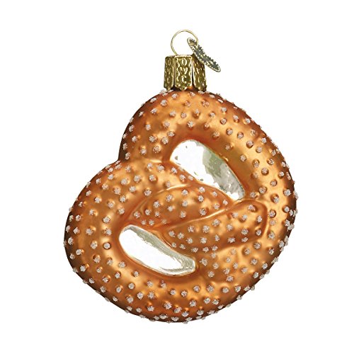 Old World Christmas Pretzel Ballpark Foods Glasgeblasene Ornamente für Weihnachtsbaum von Old World Christmas