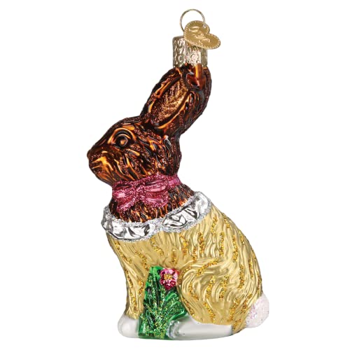 Old World Christmas Schokolade Osterhase Glas geblasen Ornament für Weihnachtsbaum von Old World Christmas