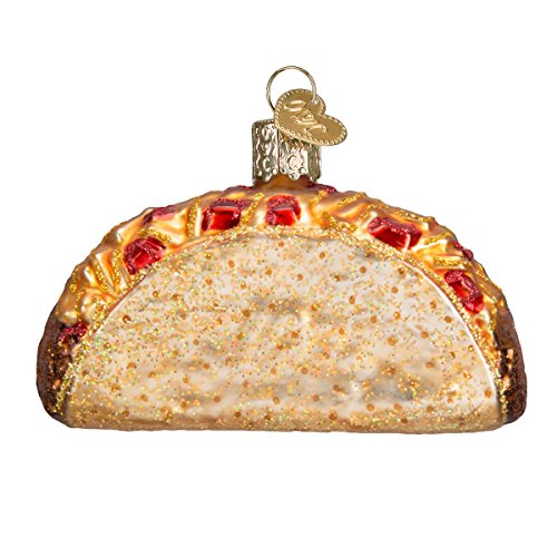 Old World Christmas Taco Glasgeblasene Ornamente für Weihnachtsbaum von Old World Christmas