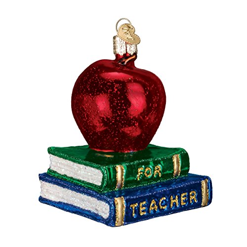 Old World Christmas Teacher Gifts Glas geblasene Ornamente für Weihnachtsbaum Apfel von Old World Christmas