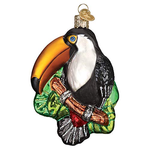 Old World Christmas Toucan Glass Ornament Free Box 16129 New von Old World Christmas