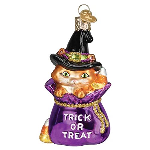 Old World Christmas Trick or Treat Kitty Glasornament, inklusive Box, 10,2 cm von Old World Christmas