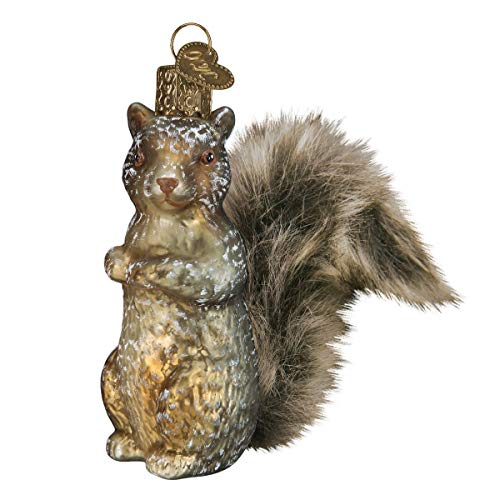 Old World Christmas Vintage Squirrel Glass Ornament Free Box 51012 New von Old World Christmas