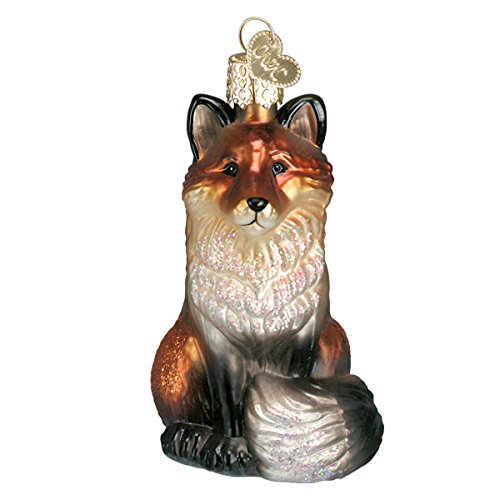 Old World 12099 Weihnachtsschmuck: Wildtiere Tiere Glas geblasene Ornamente für Weihnachtsbaum, Fuchs von Old World Christmas