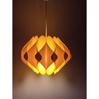 Hängelampe Linus Bopp Designlampe 60Er Jahre Space Age Gelb von OldBavariaHighlights
