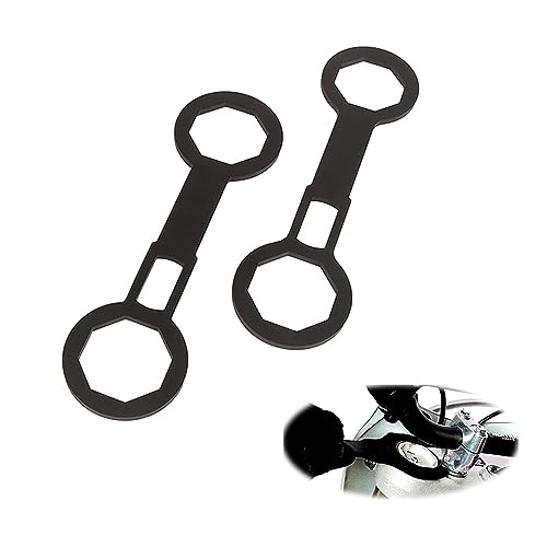 OldBones Universal 46/49mm Motorrad Gabelkappe Schraubenschlüssel Werkzeug/Stoßdämpfer Arm Entfernung Schraubenschlüssel Doppelkopf Set von Oldbones