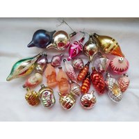 Vintage Christbaumschmuck, Weihnachtsschmuck Aus Glas - Made in Udssr 22 von OldBox