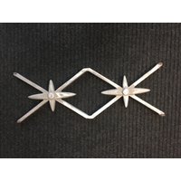 21x7, 5 Aluminium Panel Atomic Design Mid Century Diamant von OldCrowShop