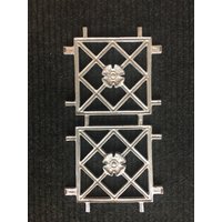 9 X 17 Aluminium Rechteckigen Platte Mit Blume von OldCrowShop