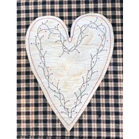 Kerzenunterlage Primitive Herz von OldFarmhouseStitches
