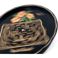 Spinning North Dakota Souvenir Tablett von OldGreenCanoe