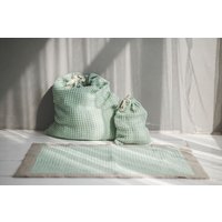 Leinen Waffel Wäschesack Set Saugfähige Aufbewahrung Aus Baumwollmischung von OldLinenMill