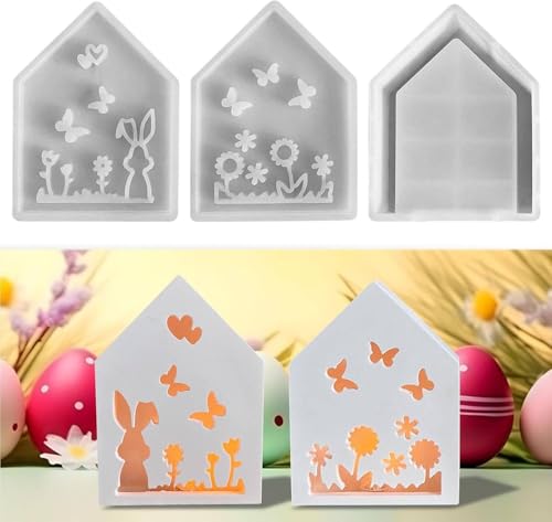 Silikonformen Gießformen Häuser, Silikonform Osterei Gipsformen zum Gießen Osternhase, Ostern Silikonform Häuser Kerzenformen Zum, House and Bunny Shapes with Heart Design Silikonformen Gießformen Häuser, Silikonform Osterei Gipsformen zum Gießen Osternhase, Ostern Silikonform Häuser Kerzenformen Zum, House and Bunny Shapes with Heart Design von OldPAPA