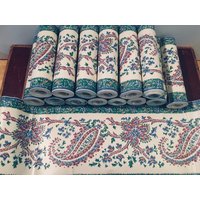 Tapete - Paisley Floral Gummijungfrau Con-Tact Borten Von Der Rolle Verkauft 6 Zoll Breit Vintage von OldPinkFarmHouse