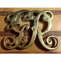 Vintage Untersetzer Mit George 1st Royal Insignia von OldPinkFarmHouse