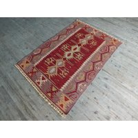 Vintage Türkisch Eroim Teppich 4 X 6 Ungefähr von OldRugBazaar