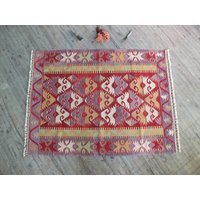 Vintage Türkisch Eroim Teppich 4 X 6 Ungefähr von OldRugBazaar