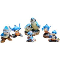 6 Vintage Bluebird Figuren Josef Originals Giftcraft von OldSchoolOddButCool