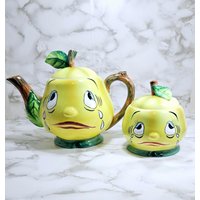 Seltene Vintage Miyao Crying Lemon Teekanne Py Japan von OldSchoolOddButCool