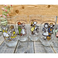 Vintage American Greetings Holly Hobbie Coca Cola Limited Edition Gläser Ec Inspirational von OldSchoolOddButCool